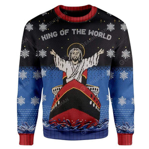 Titanic Jesus King Of The World Custom Cosplay Ugly Sweatshirt