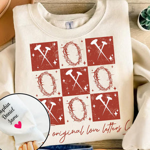 XOXO The Original Love Letters Retro Checked Valentine - Custom Sleeve Sweater, Hoodie, Tshirt - Gift for Girlfriend