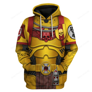 Warhammer Imperial Fists Captain - Costume Cosplay Hoodie Sweatshirt Sweatpants WHHS164