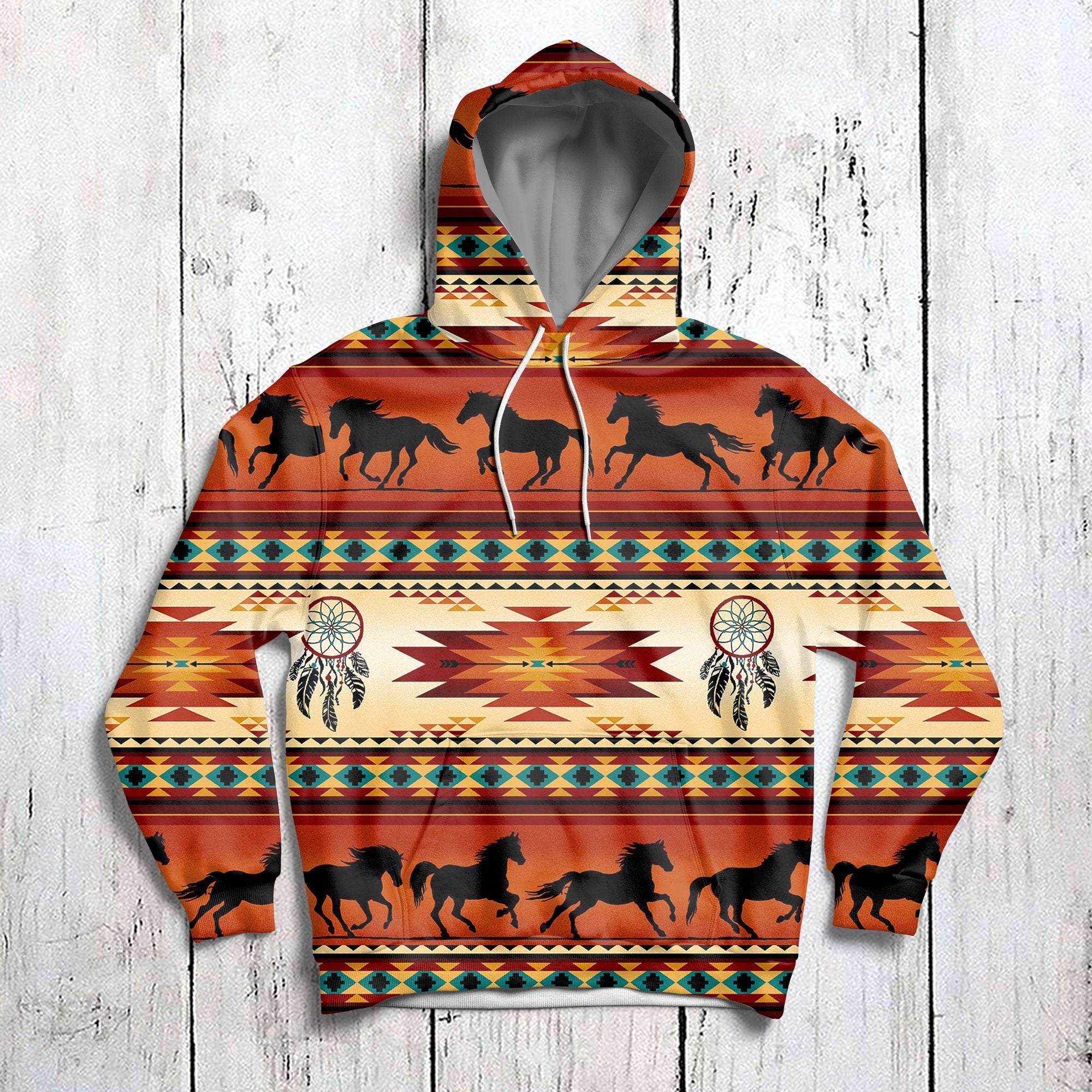 Native Horse Hoodie For Men And Women