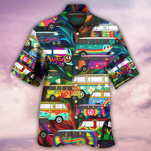 Hippie Bus Colorful Style Hawaiian Shirt