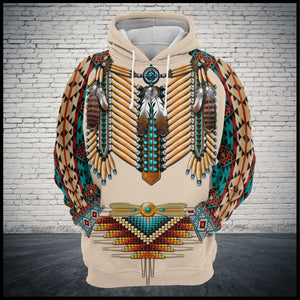 Native American Warrior Hoodie For Men And Women