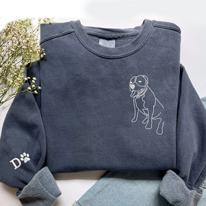 Custom Photo Pet - Embroidered Hoodie, Sweatshirt, Tshirt - Gift for Pet Lovers