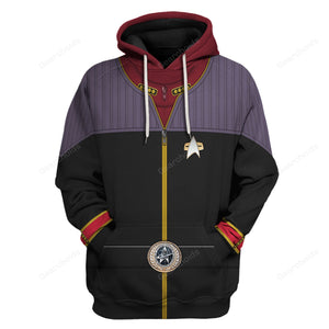 Star Trek Flag Officer Hoodie Sweatshirt Sweatpants