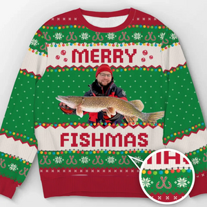 Custom Photo Fisherman - Personalized Ugly Sweater - Christmas Gift For Lovers, Fisherman NA94