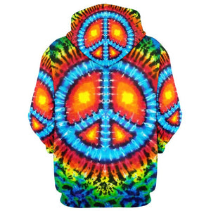 Hippie Energy And Bones Signify Peace - Hoodie For Men, Women