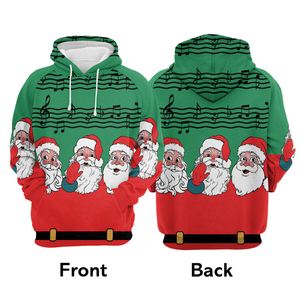 Santa Claus Singing Hoodie For Men And Women