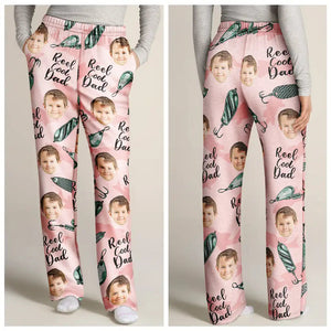 Custom Photo Reel Cool Dad Papa - Gift For Dad - Personalized Pajama Pants NA94