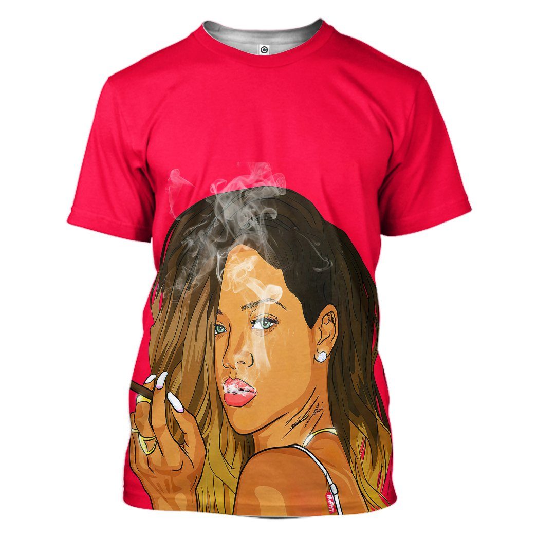 Rihanna T-Shirt 3D For Men & Women