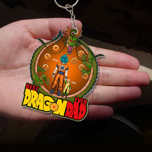 Cool Dragon Ball Daddy - Personalized Acrylic Keychain - Gift For Dad, Fathers Day - CL03 NA94