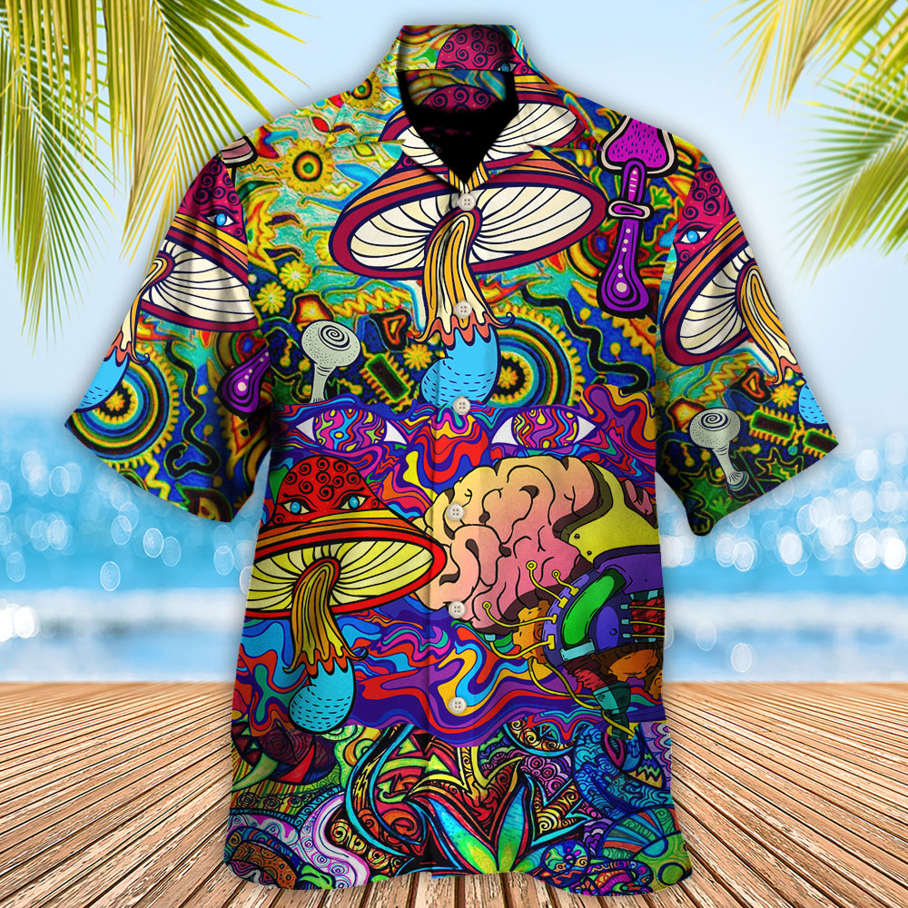 Hippie Mushroom Colorful Lover Hawaiian Shirt
