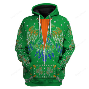 Celebrating the King: Elvis Presley Green - Costume Cosplay Hoodie Sweatshirt Sweatpants ELHS26