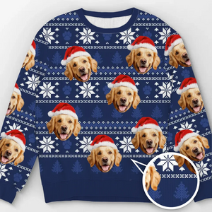 Custom Photo May Your Christmas Be Furry And Bright - Personalized Ugly Sweater - Christmas Gift For Pet Lovers - NA94