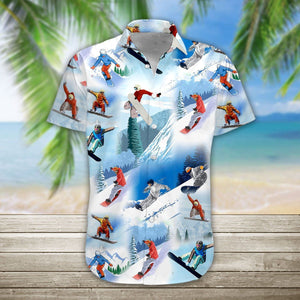 Snowboarding Hawaiian Shirt For Men & Women