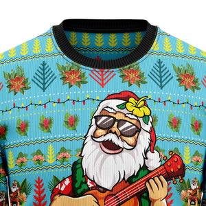 Hawaiian Santa Claus Ugly Christmas Sweater