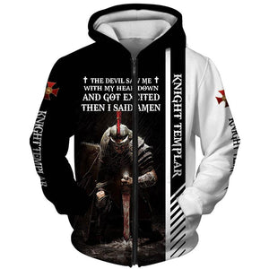 The Devil Saw Me Down And Got Excited Then I Said Amen Hoodie