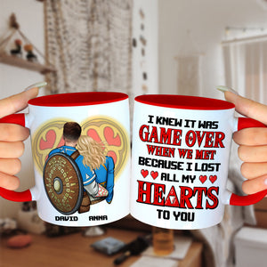 Zelda I Lost All My Hearts To You - Personalized Accent Mug - Gift For Couple, Husband Wife, Anniversary, Engagement, Wedding, Marriage Gift - CL32 NA94