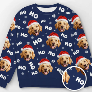 Custom Photo Puppy's Furrst Christmas - Personalized Ugly Sweater - Christmas Gift For Pet Lovers NA94