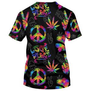 Hippie Love Peace Sign Finger - T-Shirt