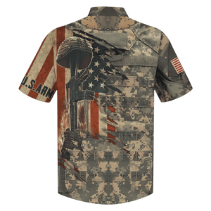 Us Army Veteran Gun Hawaiian Shirt