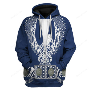 Elvis Silver Phoenix Blue - Costume Cosplay Hoodie Sweatshirt Sweatpants ELHS19