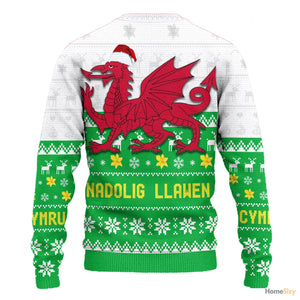 Dragon Wales Ugly Christmas Sweater For Men And Women