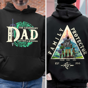 Zelda Daddy Family Protecter - Gift For Father's Day - Personalized Shirt 2 Side CL07