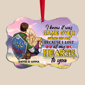 I Lost All My Heart For You - Gift For Couple, Husband Wife, Anniversary, Engagement, Wedding, Marriage Gift - Personalized Acrylic Ornament CL32 NH96