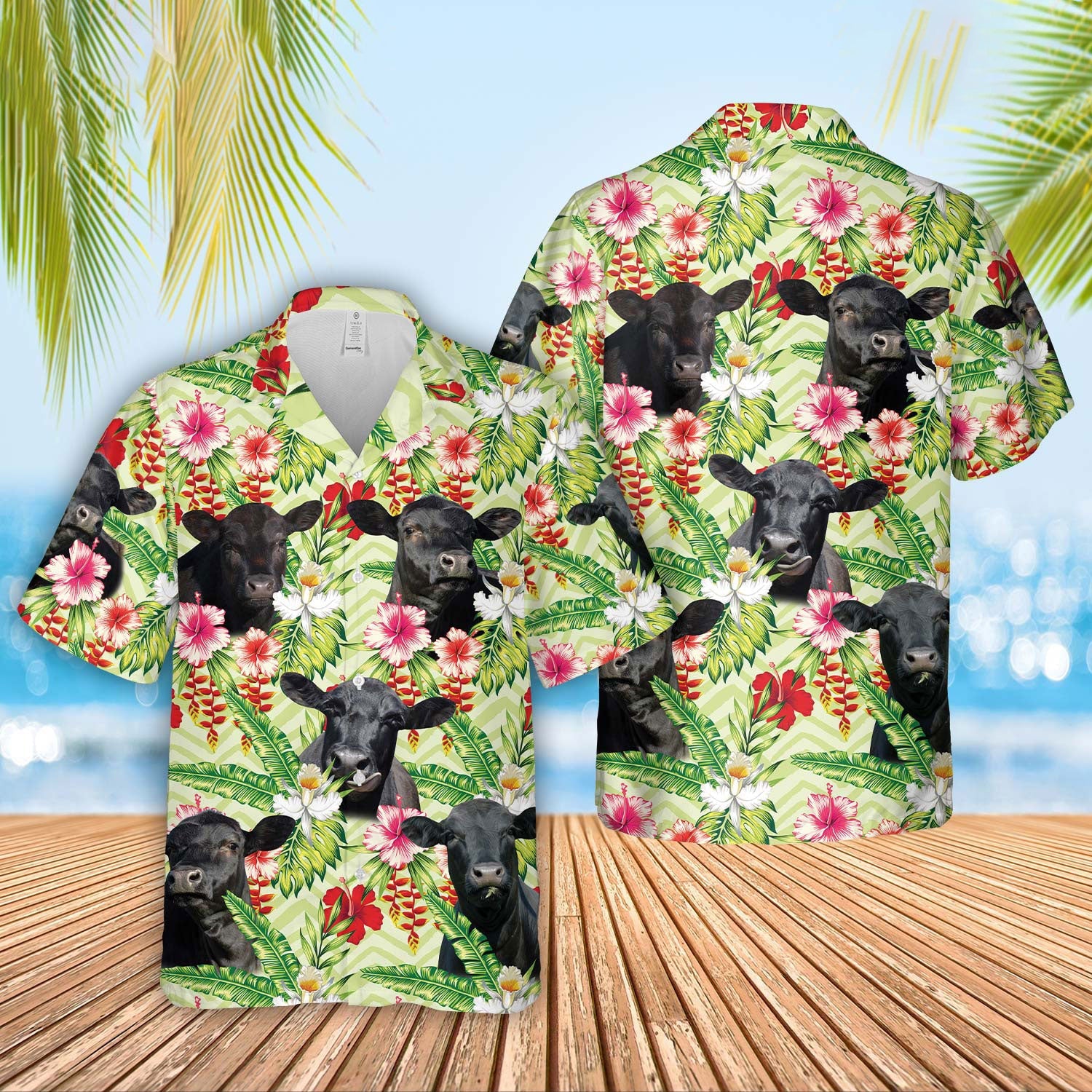 Unique Black Angus Hawaiian Shirts