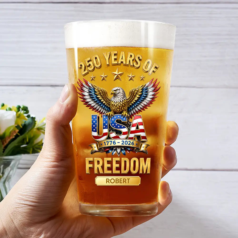 3DEffect250YearsOfFreedom PersonalizedBeerGlass TU458 DSR1128 MK2_d9f4518d 5df0 4f4c b34e c6425bd5311a