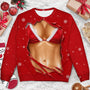 3DFunnyRealisticBodyChristmasGiftForWifeGirlfriend PersonalizedUnisexUglySweater KK1642 CLA3692 MK2