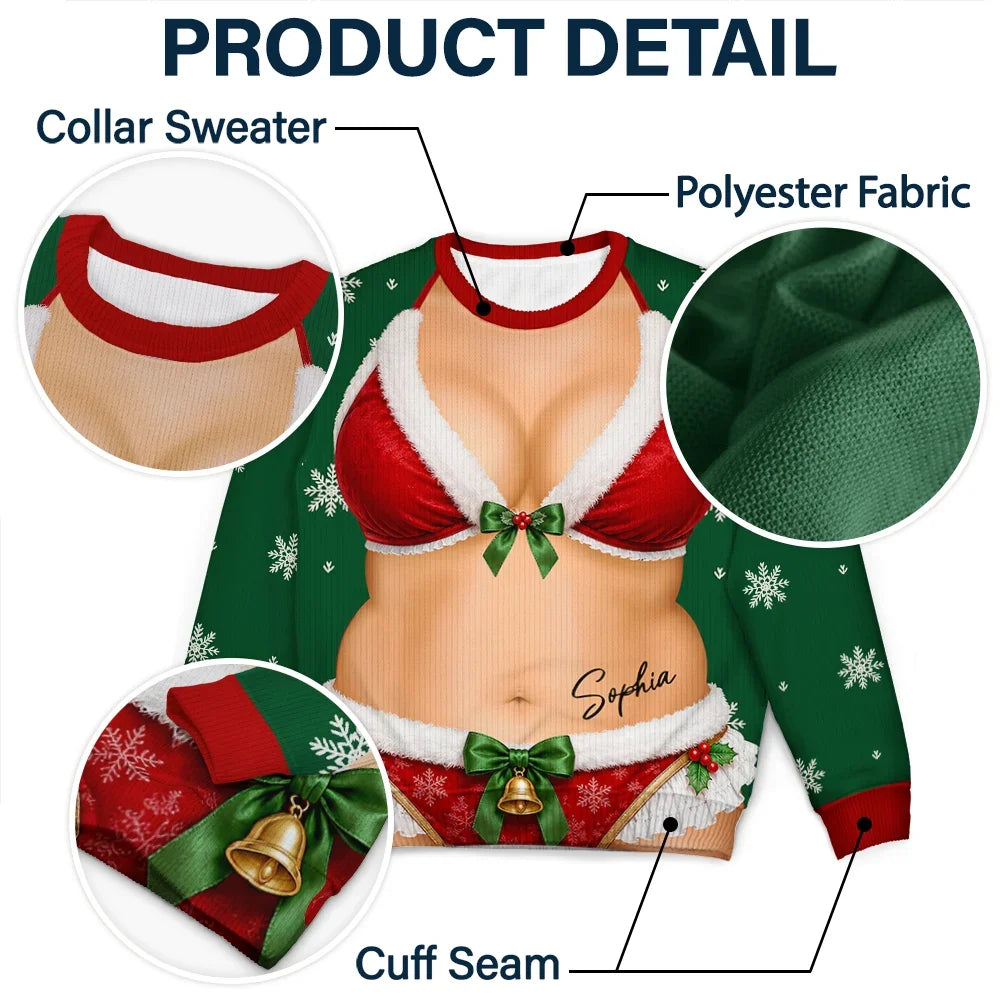 3DSexyBodyChristmas PersonalizedUnisexUglySweater TS1148 CLA3691 Mk5