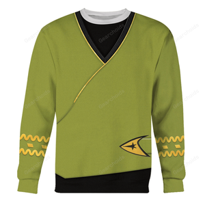 Star Trek TOS Kirk Green Tunic Hoodie Sweatshirt Sweatpants