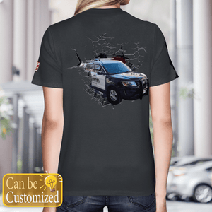 Personalized Veterans Berklee Safety & Berklee Police Department Cruiser T-Shirt