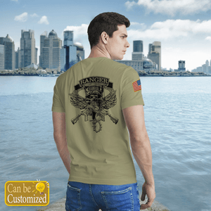 Personalized Veterans Military Rangers T-Shirt