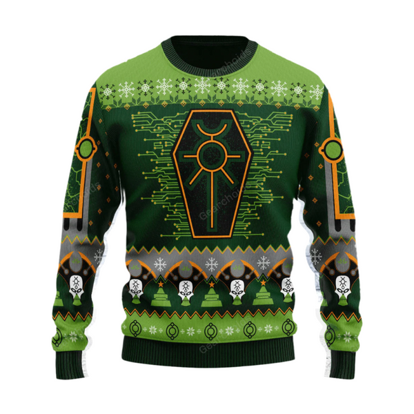 Warhammer Nefarious Necron Iconic - Ugly Christmas Sweater