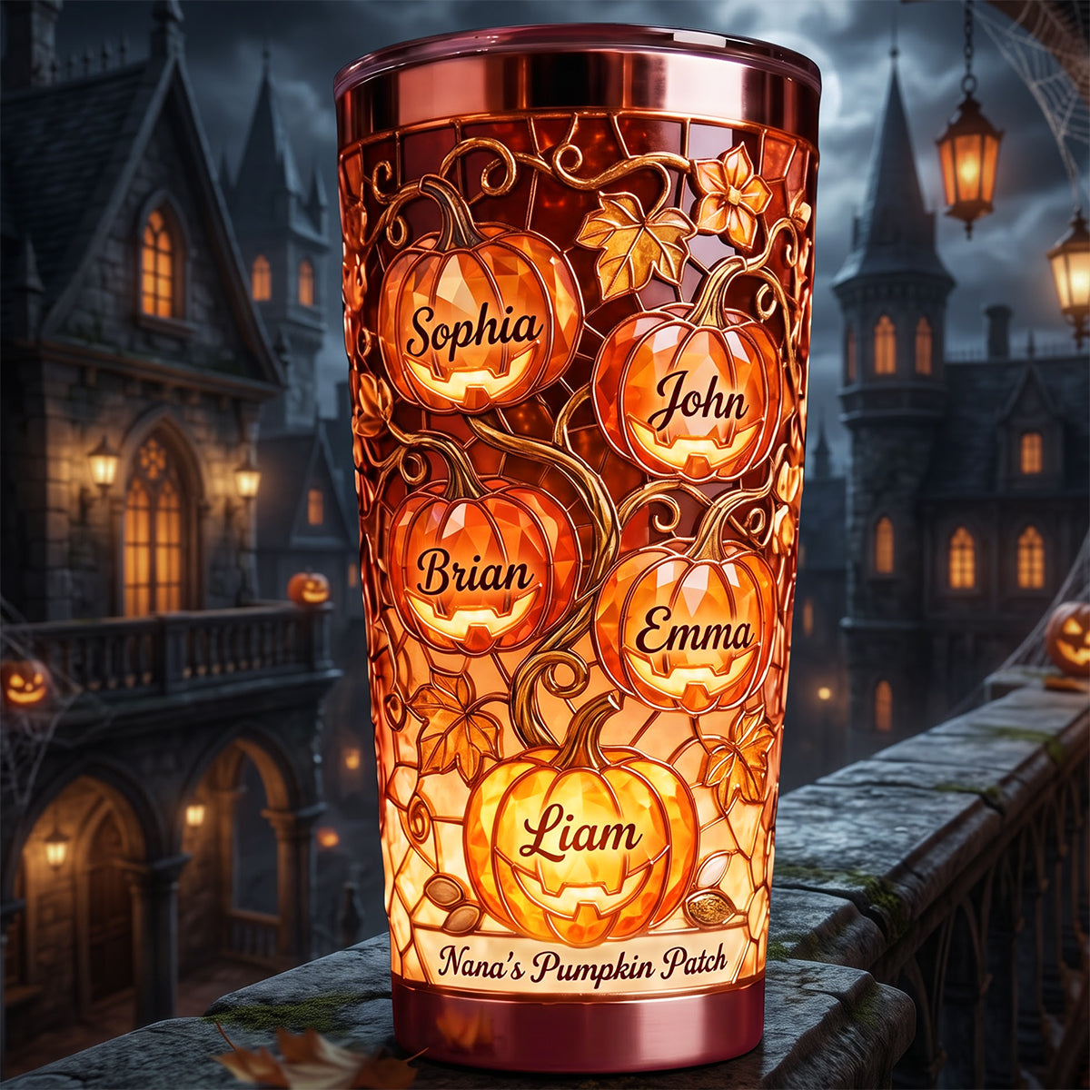 Ookie Grandma Pumpkin Patch Halloween Gifts For Grandma - Personalized Tumbler HN02