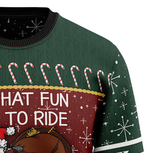 Santa Cycling Ugly Christmas Sweater For Men And Women