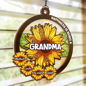 Bless To Be Called Nana - Personalized Window Hanging Suncatcher Ornament - Gift For Mom, Grandma, Mother's Day | NA94