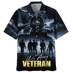 Brave U.S.Army Veteran Hawaiian Shirt