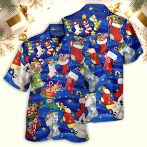 Socks Christmas Tree Merry Xmas Seasons Of Joy - Hawaiian Shirt