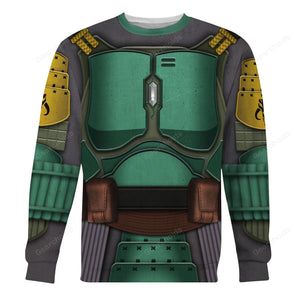 Star Wars Boba Fet Samurai Costume Hoodie Sweatshirt Sweatpants Tshirt Hawaiian shirt SWHS38