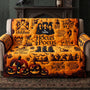 Witch Sisters Halloween Couch Decor Gift For Family, Spooky Home - Personalized Quilted Sofa Cover LA02