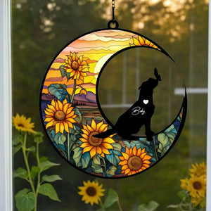 Forever In My Heart - Pet Memorial Gift - Personalized Window Hanging Suncatcher Ornament