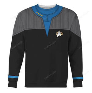 FamilyStore Star Trek Standard Uniform 2370s Science Division Hoodie Sweatshirt Sweatpants