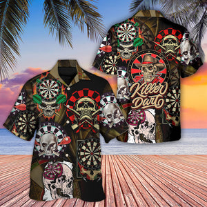 Skull Killer Darts - Hawaiian Shirt For Men