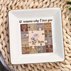 12 Reasons I Love You - Personalized Jewelry Dish - Gift For Besties, Friends, Sisters NA94