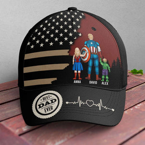 Super Hero Dad Certificate - Personalized Classic Cap - Gift For Dad, Husband, Fathers Day - CL02 NA94