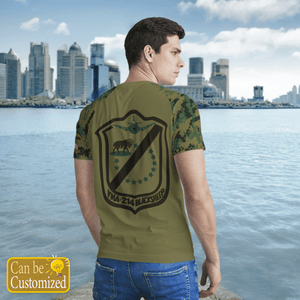 Personalized Veterans Marine Fighter Attack Squadron 214 (VMFA-214) 3D T-Shirt