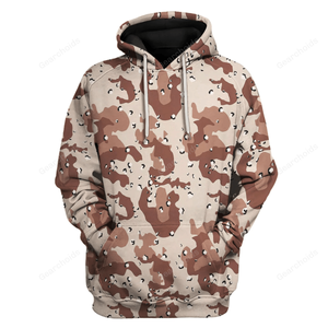 Desert Battle Dress Uniform US Chocolate Chip Hoodie Sweatshirt Sweatpants